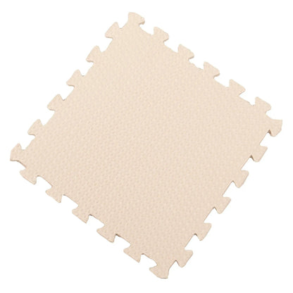AIRM 10er Set Plüsch-Bodenmatten, Beige 30×30 cm (84220002)