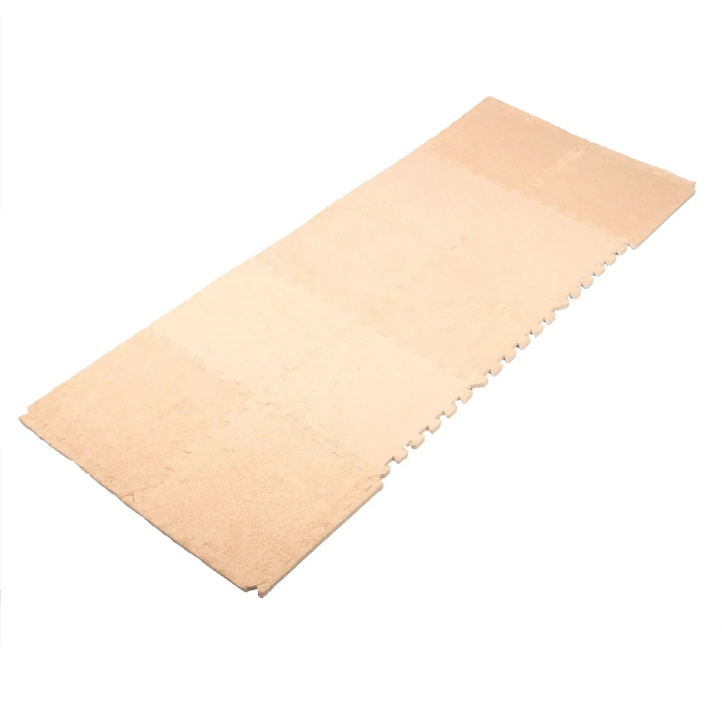 AIRM 10er Set Plüsch-Bodenmatten, Beige 30×30 cm (84220002)