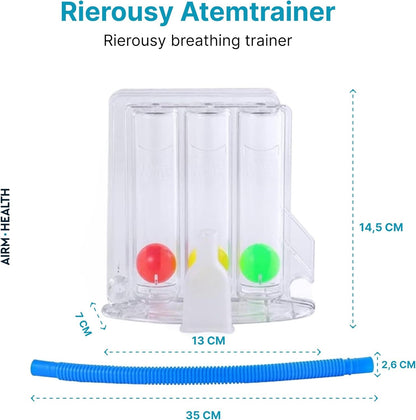 AIRM 3-Kammer Atemtrainer – Lungentrainer für Atemtraining & Reha (8442)