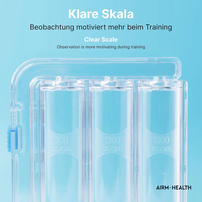 AIRM 3-Kammer Atemtrainer – Lungentrainer für Atemtraining & Reha (8442)
