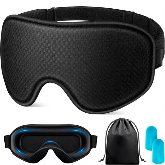 AIRM 3D Augenmaske Anatomische Schlafmaske + Ohrstöpsel im Set (90760001)