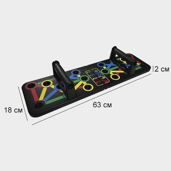 AIRM 14-in-1 Liegestützgriffe – Multifunktionales Trainingsbrett für Zuhause (60730001)