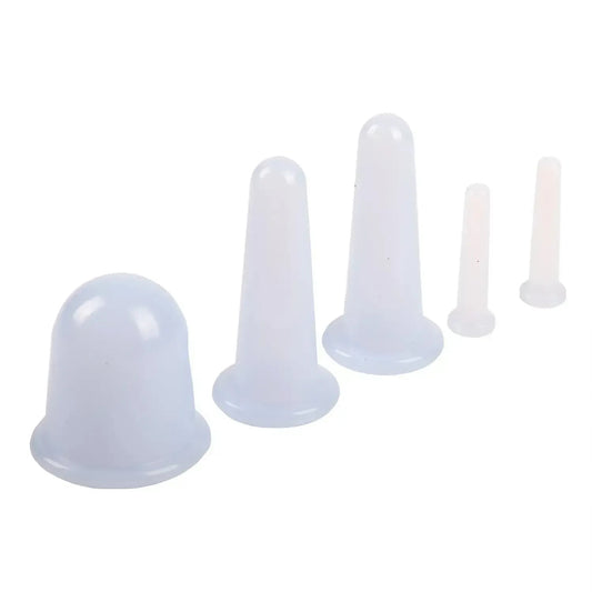 AIRM Silikon Schröpfkopf-Set für Massage – 5 Stück (88740001)